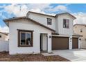 Lovely two-story home showcasing a modern exterior, brown window trim, and a tile roof at 4925 W Beryl Ave, Glendale, AZ 85302