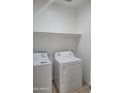 Clean laundry room with washer and dryer included at 20 W Whyman Ave, Avondale, AZ 85323