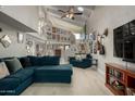 Open living area showcasing high ceilings and stylish furniture at 4238 N 44Th St, Phoenix, AZ 85018