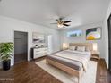Large main bedroom with wood floors and walk-in closet at 6546 E Casa De Risco Ln, Gold Canyon, AZ 85118