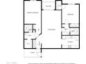 Two-bedroom floor plan with porch and balcony at 3825 E Camelback Rd # 290, Phoenix, AZ 85018
