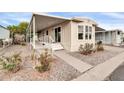 Mobile home exterior showcasing ramp access at 300 S Val Vista Dr # 152, Mesa, AZ 85204