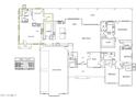 Floor plan showcasing a spacious home with 4 bedrooms, a large kitchen, and 4-truck garage at 0 E Weston Ln, San Tan Valley, AZ 85140