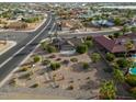 House with backyard and pool visible from above at 17824 N Azurite Dr, Sun City West, AZ 85375