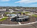 Aerial view of community amenities including pool and clubhouse at 3403 E Audrey Dr, San Tan Valley, AZ 85143