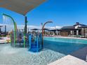 Resort-style pool with a water playground, perfect for families at 3417 E Audrey Dr, San Tan Valley, AZ 85143