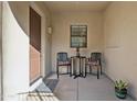 Inviting entryway with seating for two at 10055 N 142Nd St # 1310, Scottsdale, AZ 85259