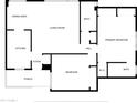 Detailed floor plan showing the layout of the home, including the kitchen, living room, bedrooms, and bathrooms at 102 W Maryland Ave # B2, Phoenix, AZ 85013