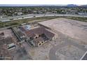 Aerial view of a luxury home with a pool and landscaped backyard at 12331 E Gold Dust Ave, Scottsdale, AZ 85259