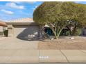 Well-maintained house with a spacious driveway and mature trees at 14408 W Corral Dr, Sun City West, AZ 85375