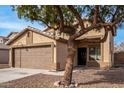 House exterior with large tree and brown garage door at 6538 W Nez Perce St, Phoenix, AZ 85043