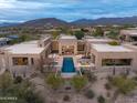 Modern home with large pool and mountain views at 9821 E Sundance Trl, Scottsdale, AZ 85262