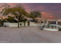 Front view of a beautiful Southwestern style home with gated entry at 4314 E Forest Pleasant Pl, Cave Creek, AZ 85331