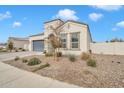 Charming curb appeal with desert landscaping and a welcoming entrance at 8448 W Candlewood Way, Florence, AZ 85132