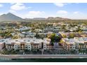 Aerial view of community near Camelback Mountain, showing the complex and surrounding area at 4803 N Woodmere Fairway -- # 2002, Scottsdale, AZ 85251