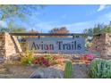Avian Trails community entrance sign with landscaping at 4712 S Onyx Dr, Chandler, AZ 85249
