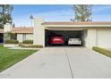 Two-car garage with ample space for parking and storage at 7830 E Spanish Oaks Dr, Scottsdale, AZ 85258