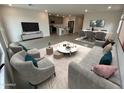 Spacious living room featuring a neutral color palette at 1393 W Inca Dr, Coolidge, AZ 85128