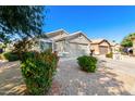 House exterior showcasing a front yard with landscaping and a driveway at 33672 N Mercedes Dr, San Tan Valley, AZ 85144