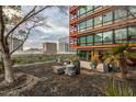 Private patio with city views and landscaping at 4808 N 24Th St # 627, Phoenix, AZ 85016