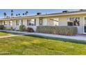 Light beige building exterior with landscaping and walkway at 13635 N 111Th Ave, Sun City, AZ 85351