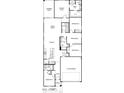 Four-bedroom, two-bathroom floor plan with a two-car garage at 37056 W Prado St, Maricopa, AZ 85138