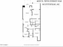 Condominium floor plan, showing a two bedroom layout at 4015 N 78Th St # 141, Scottsdale, AZ 85251