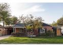 Brick home with a charming front yard and mature tree at 533 W Lewis Ave, Phoenix, AZ 85003