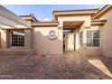 Covered patio with tile flooring and a pergola at 10828 E Flintlock Dr, Sun Lakes, AZ 85248