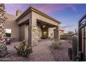 Charming home exterior with stone accents at 27627 N 168Th St, Rio Verde, AZ 85263