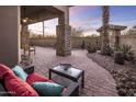 Relaxing patio with seating area at 27627 N 168Th St, Rio Verde, AZ 85263