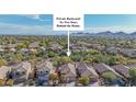 Aerial view showcasing a house with a private backyard and no two-story homes behind it at 40901 N Courage Trl, Anthem, AZ 85086