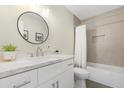 Updated bathroom with marble vanity and walk-in shower at 17014 E De Anza Dr, Fountain Hills, AZ 85268