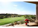 Golf course view from covered patio;peaceful and scenic at 34457 N Legend Trail Pkwy # 2008, Scottsdale, AZ 85262