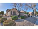 House exterior showcasing desert landscaping and a spacious yard at 143 S Los Cielos Ln, Casa Grande, AZ 85194