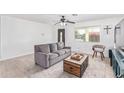 Bright living room featuring light flooring and comfy seating at 6808 E Loma Land Dr, Scottsdale, AZ 85257