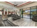 Open floor plan with spacious living room and kitchen at 10630 E Cactus View Cir, Gold Canyon, AZ 85118