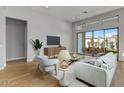 Living room with sliding glass doors and backyard access at 26123 N 20Th Dr, Phoenix, AZ 85085