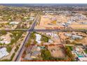 Aerial view showing home's location in a quiet neighborhood at 6319 N Mockingbird Ln, Paradise Valley, AZ 85253