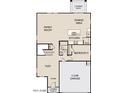 First floor plan showcasing kitchen, Gathering room, and bedroom at 20090 W Badgett Ln, Litchfield Park, AZ 85340