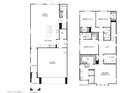 Detailed floor plan showcasing the layout of the home, including bedrooms, bathrooms, and living spaces at 2444 W Rowel Rd, Phoenix, AZ 85085