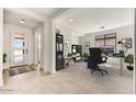 Bright and spacious home office with tile floors at 18221 E Paria Canyon Dr, Rio Verde, AZ 85263