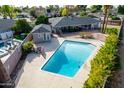 Inviting blue pool with a surrounding patio at 4728 E Mulberry Dr, Phoenix, AZ 85018