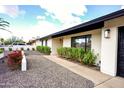 Landscaped walkway leading to modern front door at 4916 E Kathleen Rd, Scottsdale, AZ 85254