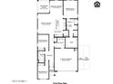 One-story floor plan featuring 3 bedrooms and 2 baths at 18366 W Desert Hollow Dr, Wittmann, AZ 85361