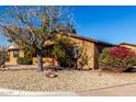 View of the home's exterior, highlighting the landscaping and tree at 3428 W Vogel Ave, Phoenix, AZ 85051