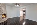 Stackable washer and dryer in dedicated laundry room at 8014 E Oak St, Scottsdale, AZ 85257