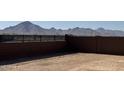 Large backyard with mountain views and block wall at 22665 E Stacey Rd, Queen Creek, AZ 85142