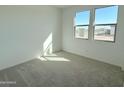 Bright bedroom featuring plush carpeting and two large windows at 2446 E Spur Dr, San Tan Valley, AZ 85140