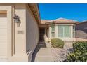 Front entrance with a bay window and walkway at 3056 E Palm Beach Dr, Chandler, AZ 85249